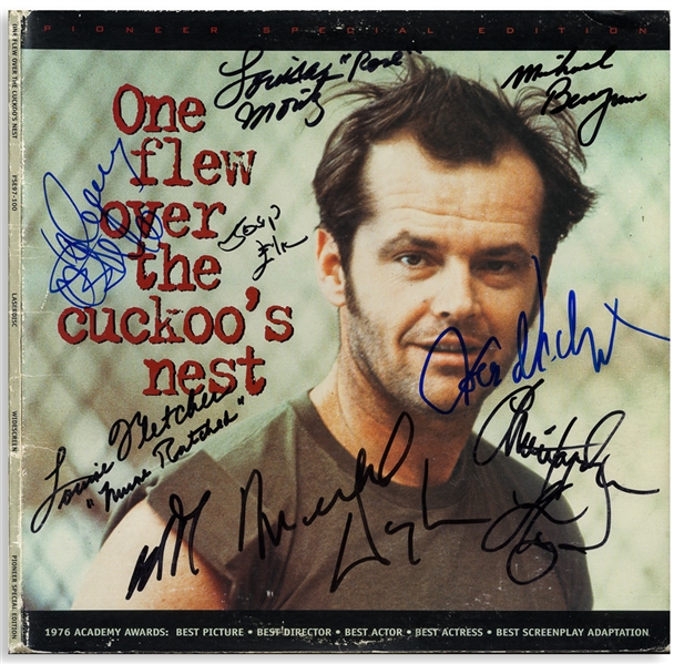 ''One Flew Over the Cuckoo's Nest'' Cast-Signed Album Including Jack Nicholson's Signature -- With Beckett COA
